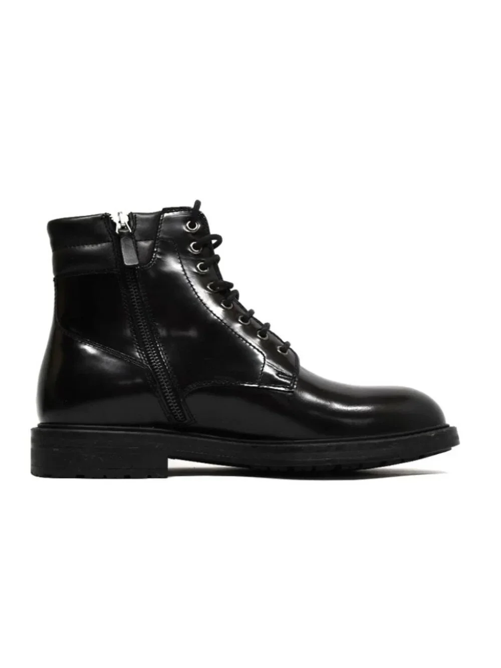 New! Magnanni Grayson Men's Crown Black Combat Boots 25833 Size 10 43 DD509A